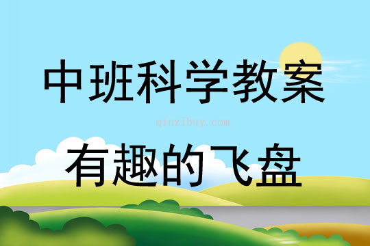中班科學活動有趣的飛盤教案反思