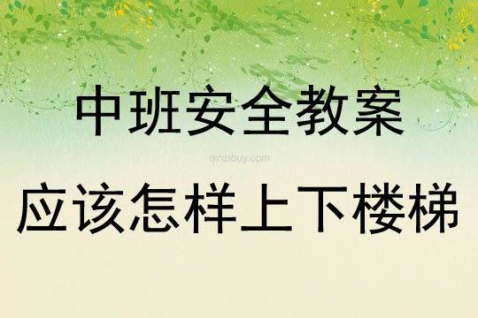 中班安全活動應該怎樣上下樓梯教案反思