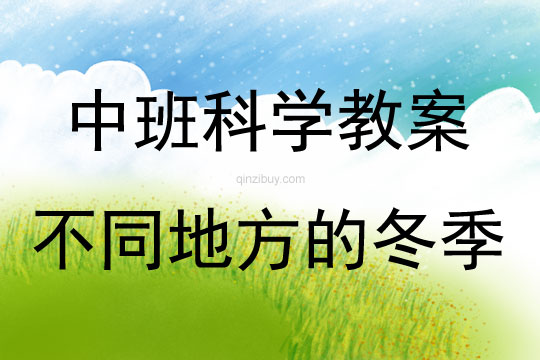 中班科學活動不同地方的冬季教案反思