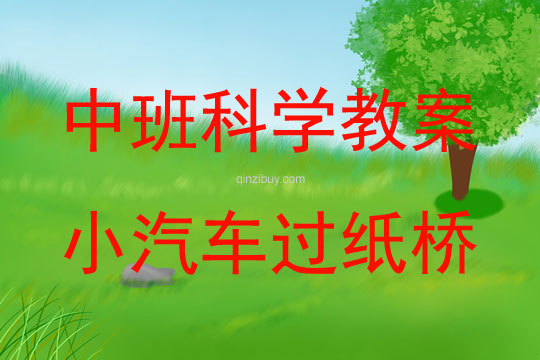 中班科學活動小汽車過紙橋教案反思