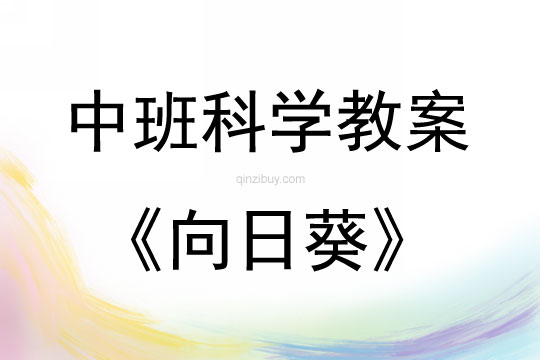 中班科學活動向日葵教案反思