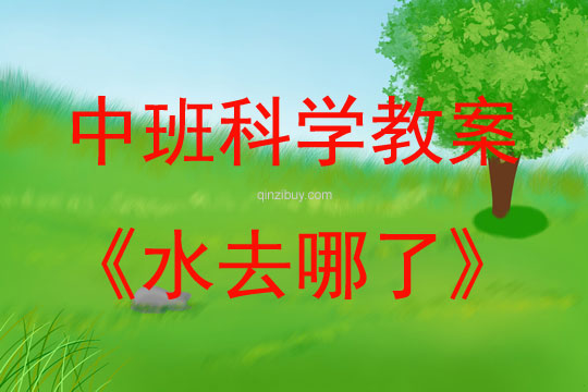 中班科學活動水去哪了教案反思