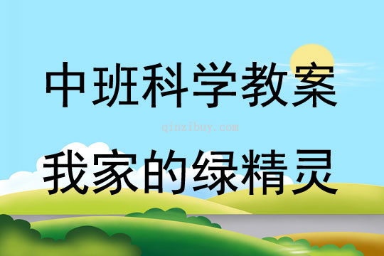 中班科學活動我家的綠精靈教案反思