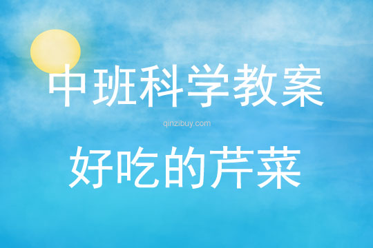 中班科學好吃的芹菜教案反思