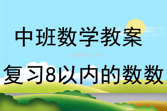 中班數(shù)學(xué)活動(dòng)復(fù)習(xí)8以內(nèi)的數(shù)數(shù)教案反思
