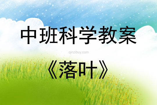 中班科學落葉教案反思