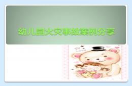 幼兒園火災案例分享PPT課件