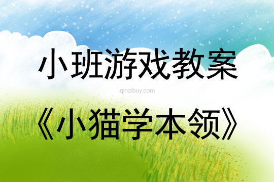 小班體育游戲活動小貓學本領教案反思