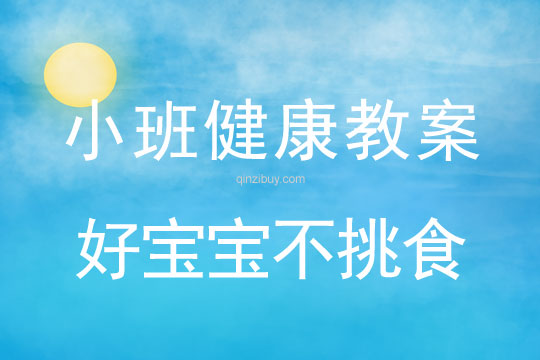 小班健康好寶寶不挑食教案反思