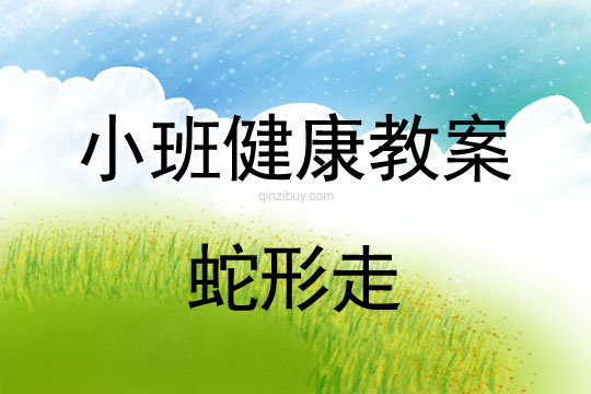 小班健康活動蛇形走教案反思