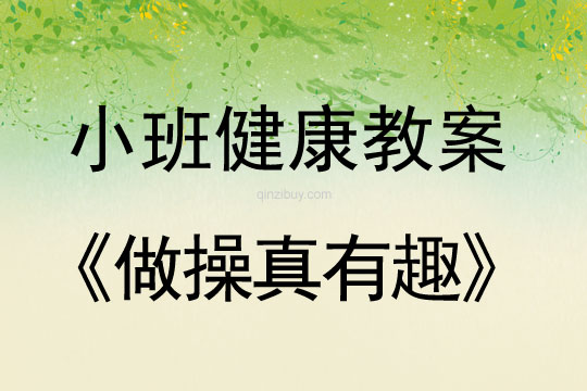 小班健康做操真有趣教案