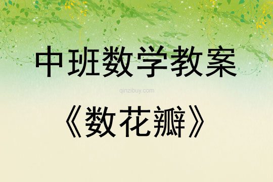 中班數(shù)學(xué)活動(dòng)教案：數(shù)花瓣教案