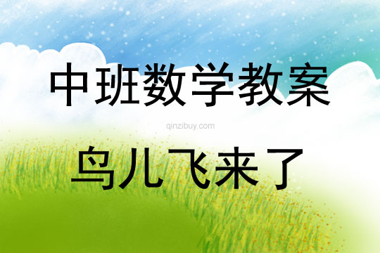 中班數(shù)學(xué)活動(dòng)教案：鳥兒飛來(lái)了教案(附教學(xué)反思)