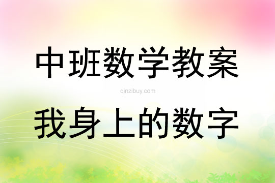 中班數(shù)學(xué)我身上的數(shù)字教案反思