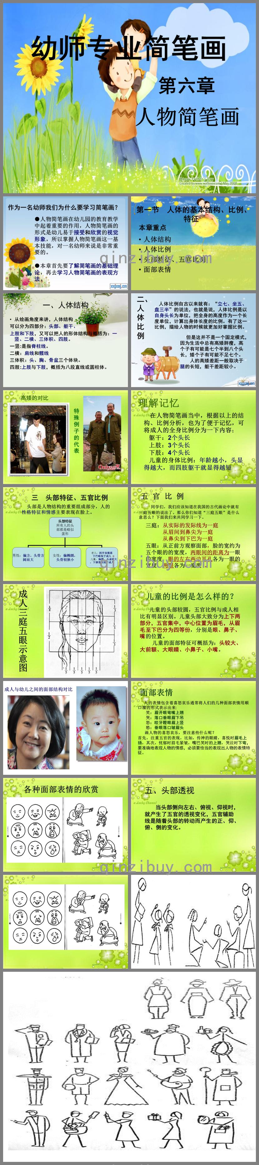 幼師專業(yè)簡筆畫人物結(jié)構(gòu)PPT課件