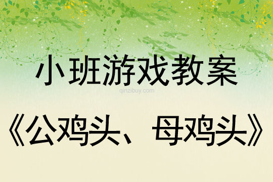 小班聽說游戲《公雞頭、母雞頭》教案反思
