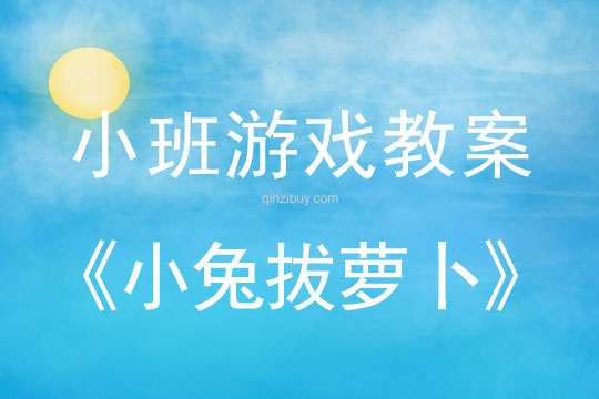 小班體育游戲小兔拔蘿卜教案反思