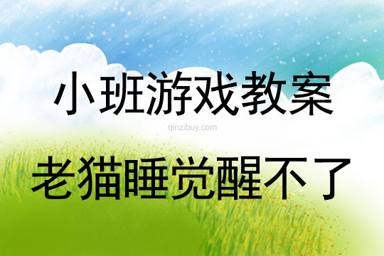 小班游戲老貓睡覺醒不了教案反思