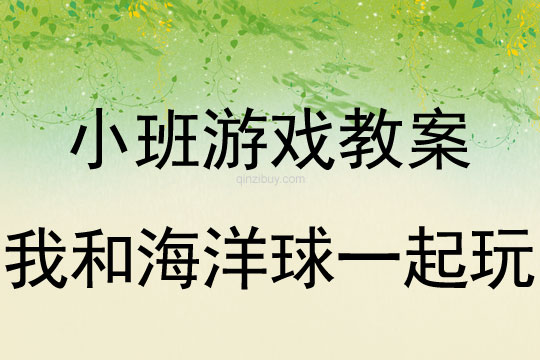 小班體育游戲我和海洋球一起玩教案反思