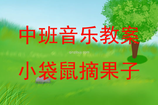 中班音樂活動小袋鼠摘果子教案反思