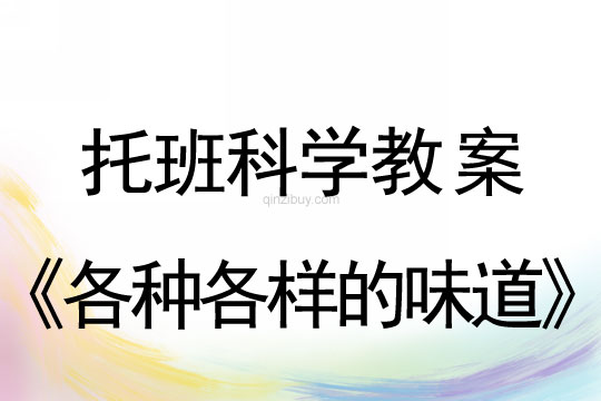 幼兒園托班科學教案：各種各樣的味道托班科學教案：各種各樣的味道