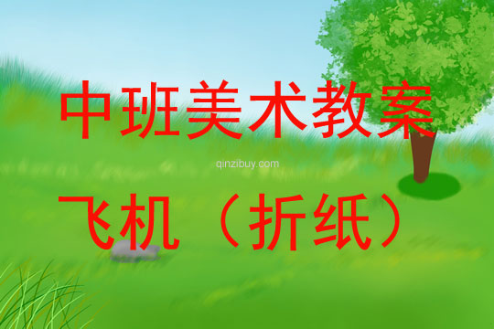 中班美術活動飛機（折紙）教案反思