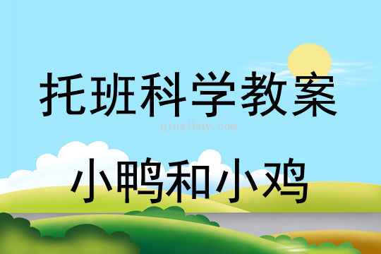 幼兒園托班科學(xué)教案：小鴨和小雞幼兒園托班科學(xué)教案：小鴨和小雞