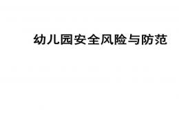 做好幼兒園風險防范工作PPT課件