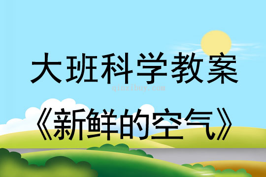幼兒園大班科學活動：新鮮的空氣大班科學活動：新鮮的空氣