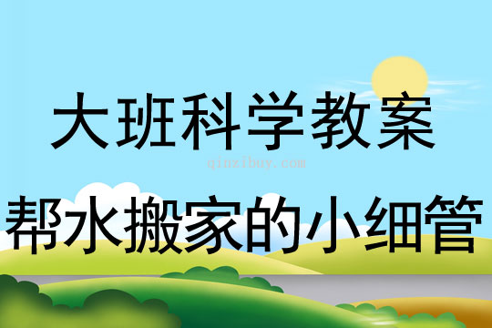 大班科學(xué)：幫水搬家的小細(xì)管大班科學(xué)教案：幫水搬家的小細(xì)管