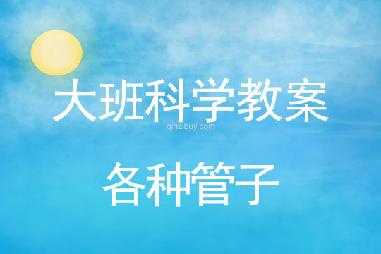 幼兒園大班科學教案：各種管子大班科學教案：各種管子