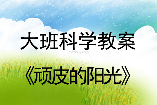 大班科學(xué)：頑皮的陽光大班科學(xué)教案：頑皮的陽光