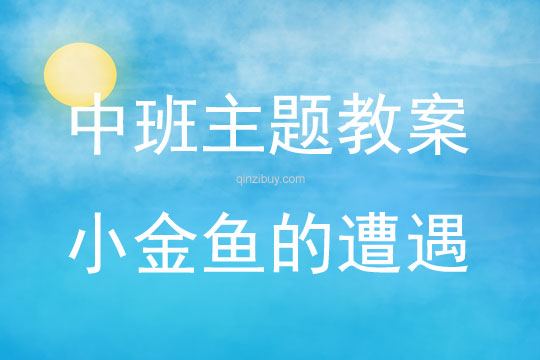 中班主題活動小金魚的遭遇教案反思