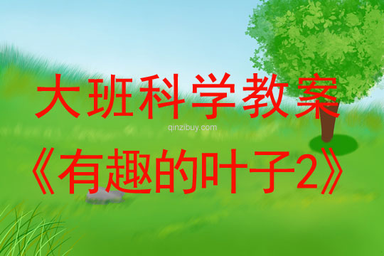 大班科學(xué)教案：有趣的葉子2大班科學(xué)教案：有趣的葉子2