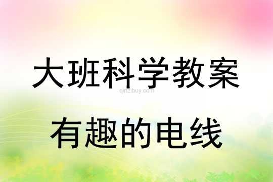 大班科學(xué)：有趣的電線大班科學(xué)教案：有趣的電線