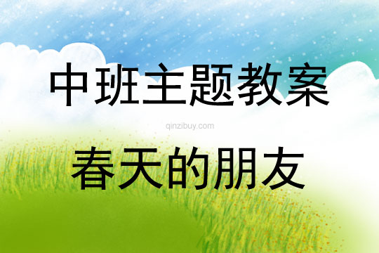 中班主題活動春天的朋友教案反思
