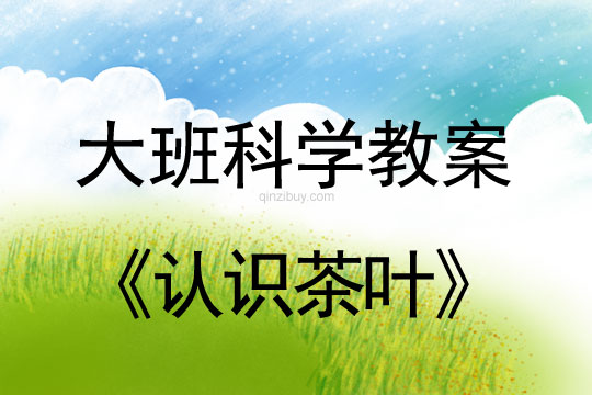 大班常識教案：認識茶葉大班常識教案：認識茶葉