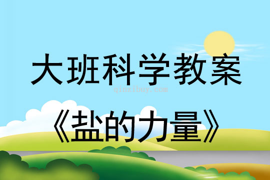 幼兒園大班科學教案：鹽的力量大班科學教案：鹽的力量