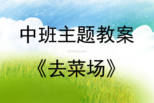 中班主題活動教案：去菜場教案(附教學反思)