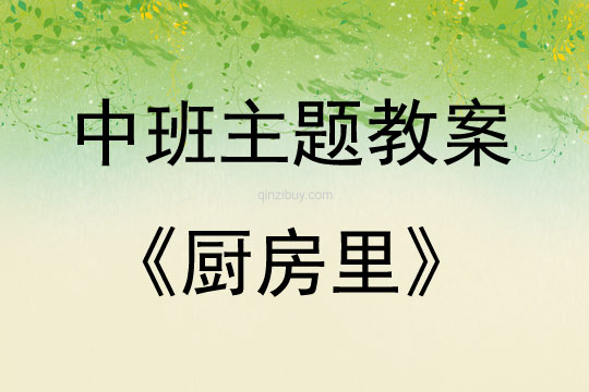 中班主題廚房里教案反思