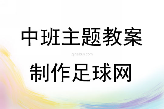 中班主題活動制作足球網教案反思
