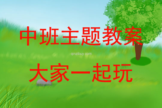 中班主題《大家一起玩》教案反思