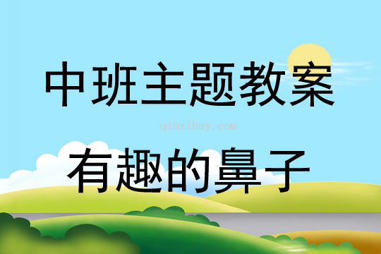 中班主題活動有趣的鼻子教案反思