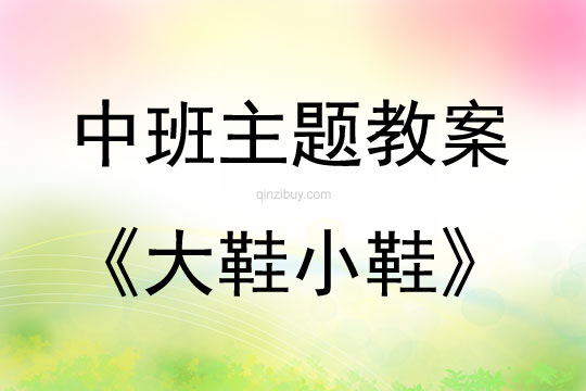 中班主題活動教案：大鞋小鞋教案(附教學反思)
