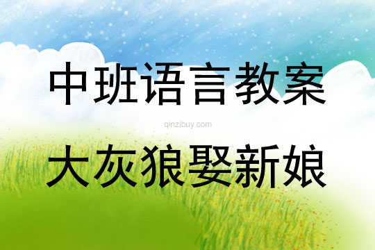 中班語言活動大灰狼娶新娘教案反思