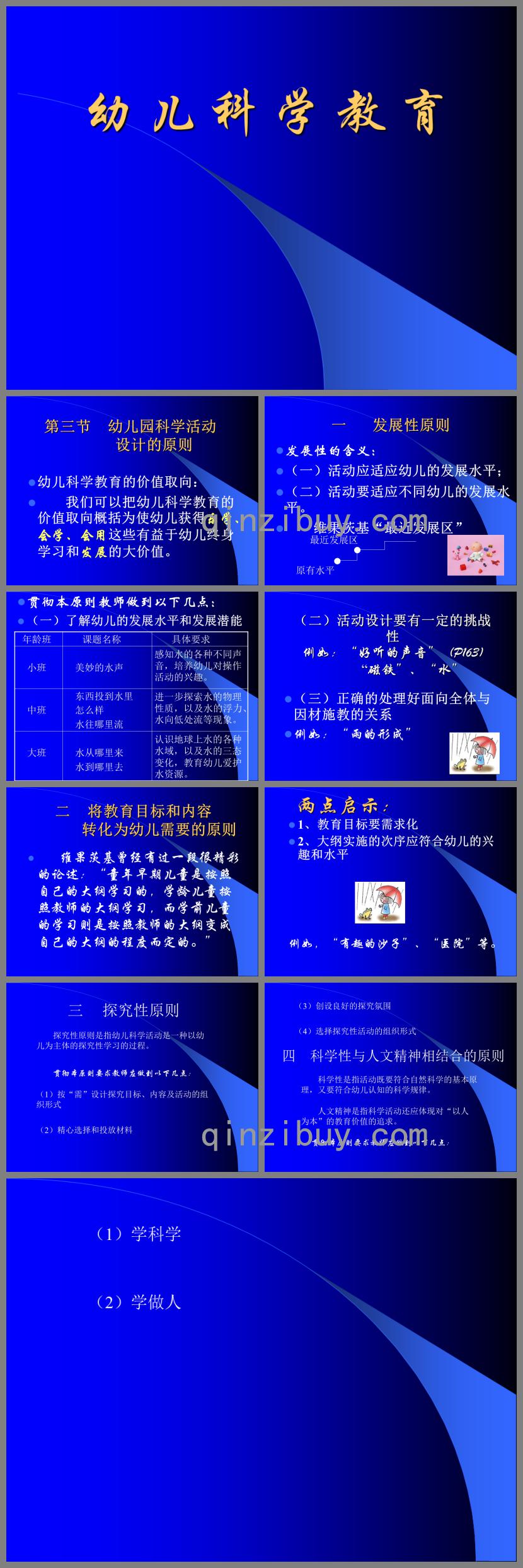 幼兒園科學活動設計的原則PPT課件