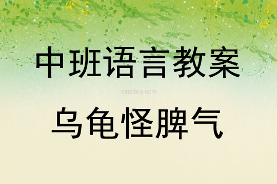 中班語言烏龜怪脾氣教案反思