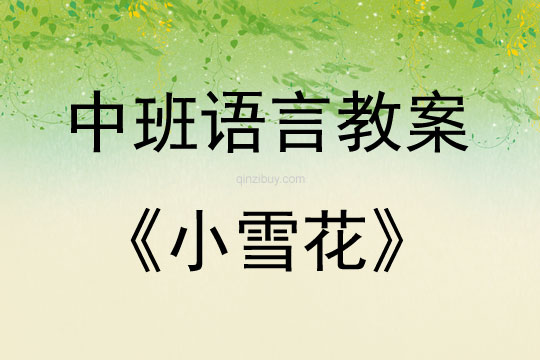 中班語言活動教案：小雪花教案