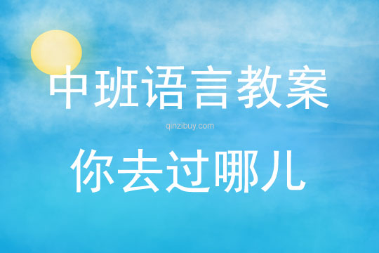 中班語言你去過哪兒教案反思