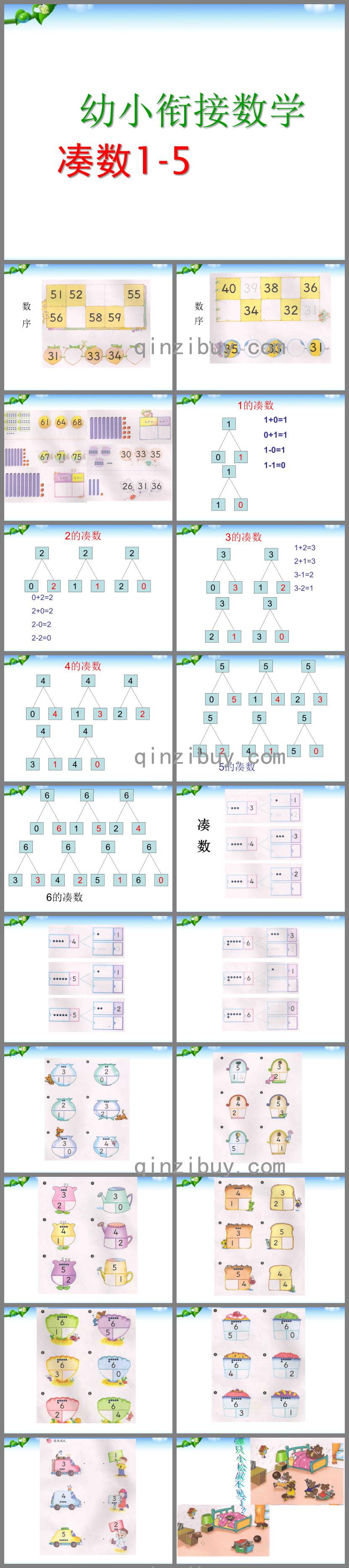 幼兒園幼小銜接數(shù)學湊數(shù)的學習PPT課件